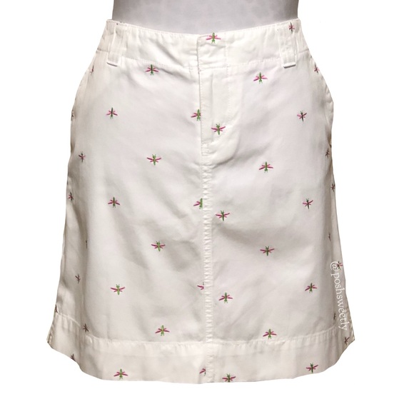 Lilly Pulitzer Dresses & Skirts - Lilly Pulitzer Embroidered Dragonfly Skirt